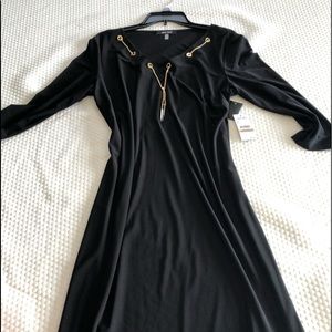 Beautiful black Nine West straight line dress